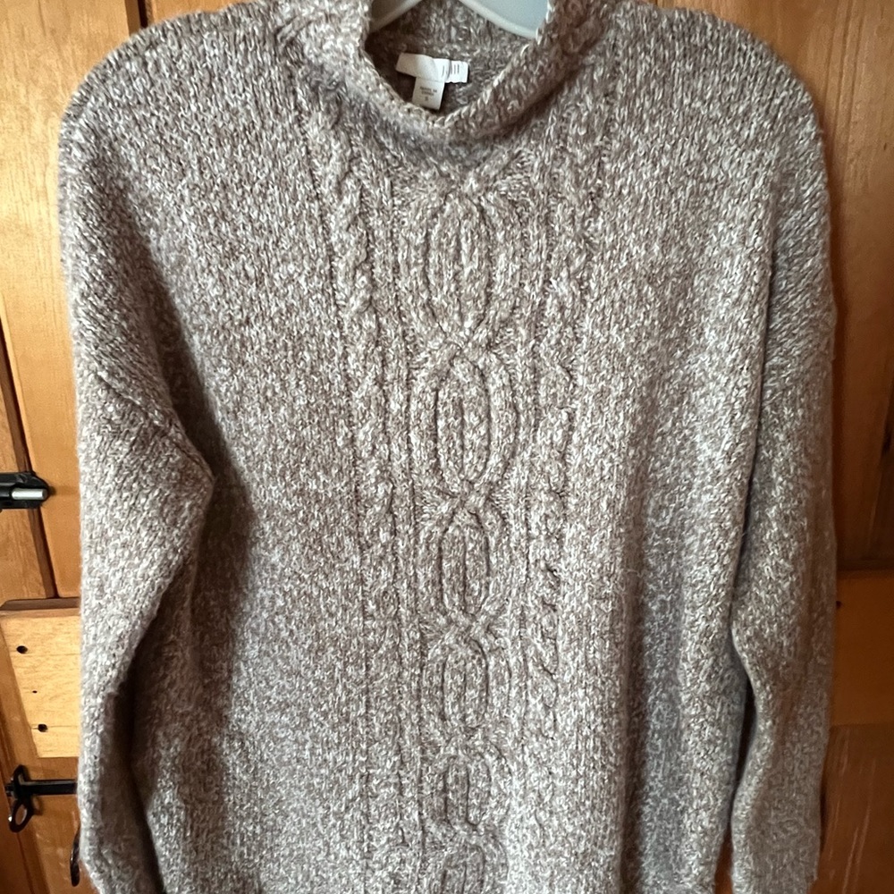 JJill Taupe Tunic Sweater Size S